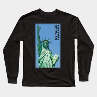 Statue of the liberty joke Long Sleeve T-Shirt